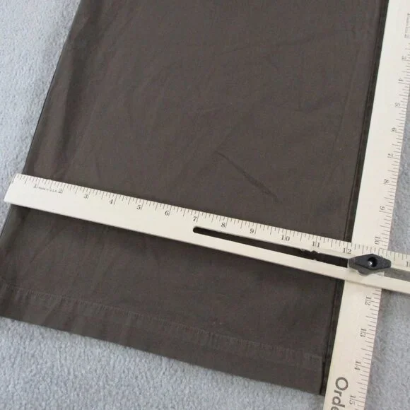 SKIMS Cotton Poplin Pants Womens Medium Brown Washed Dark Sepia Wide Leg NWT NEW - Picture 10 of 13